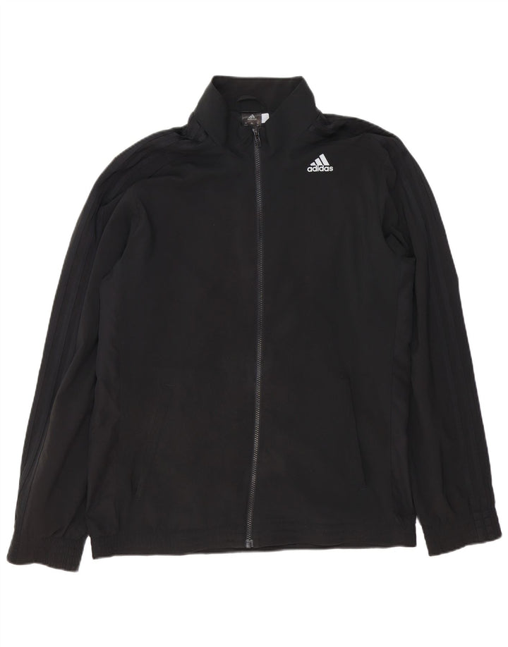 Adidas Climalite Survêtement Top Veste UK 42/44 Grand Noir