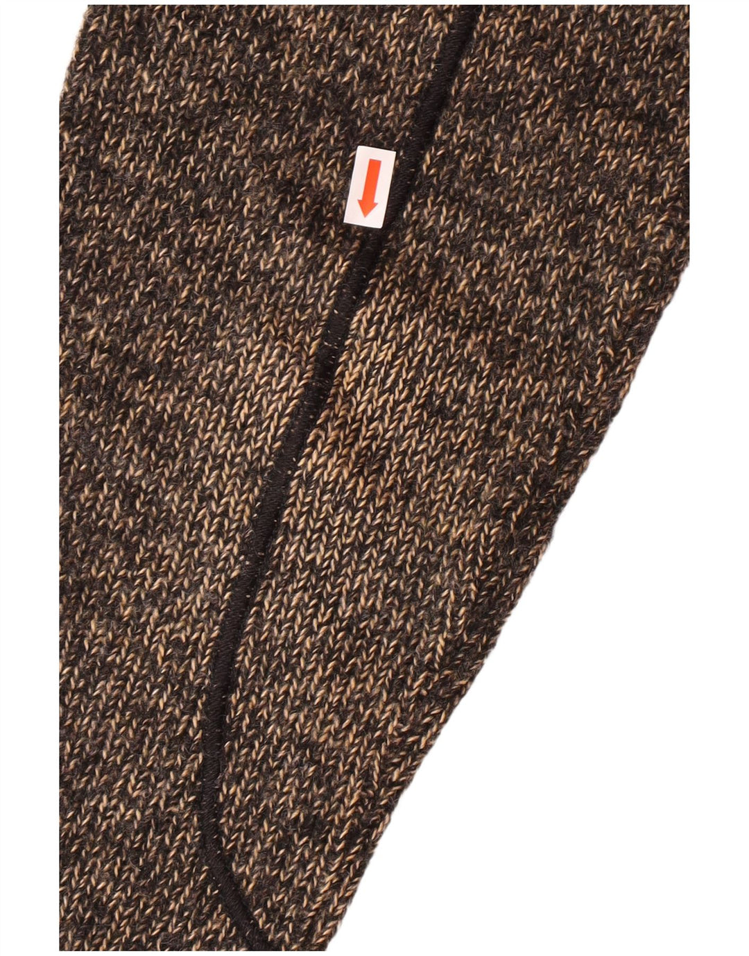 TRUSSARDI Pull Col Zippé Homme Marron Moyen Acrylique Moucheté