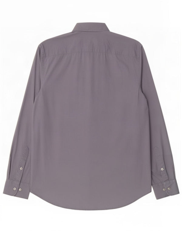 Marlboro Classics Chemise coupe régulière pour homme en coton gris moyen
