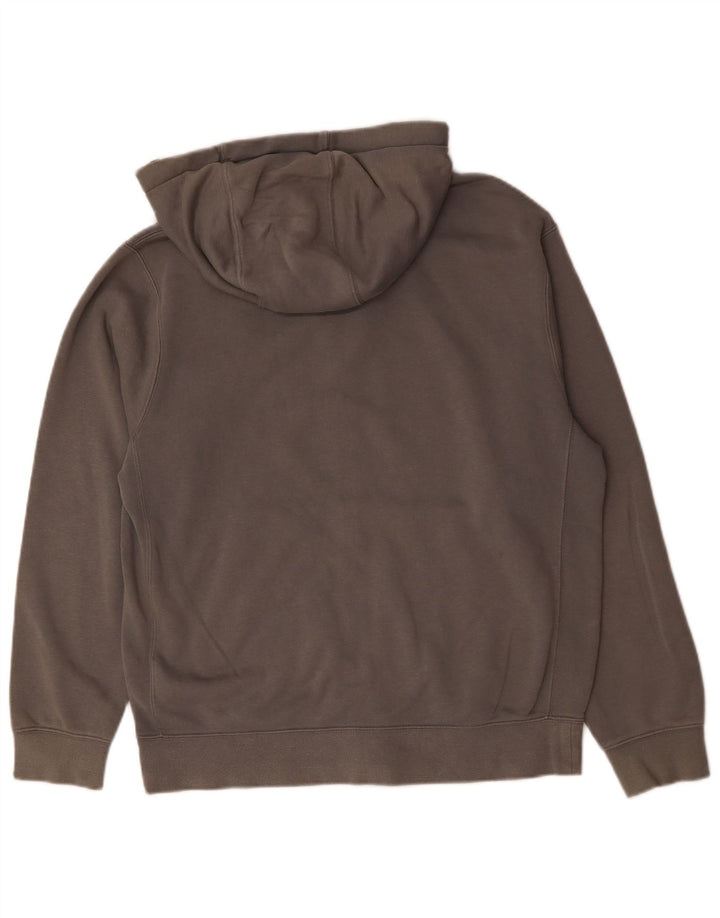 NIKE Pull à capuche zippé pour homme en coton gris moyen