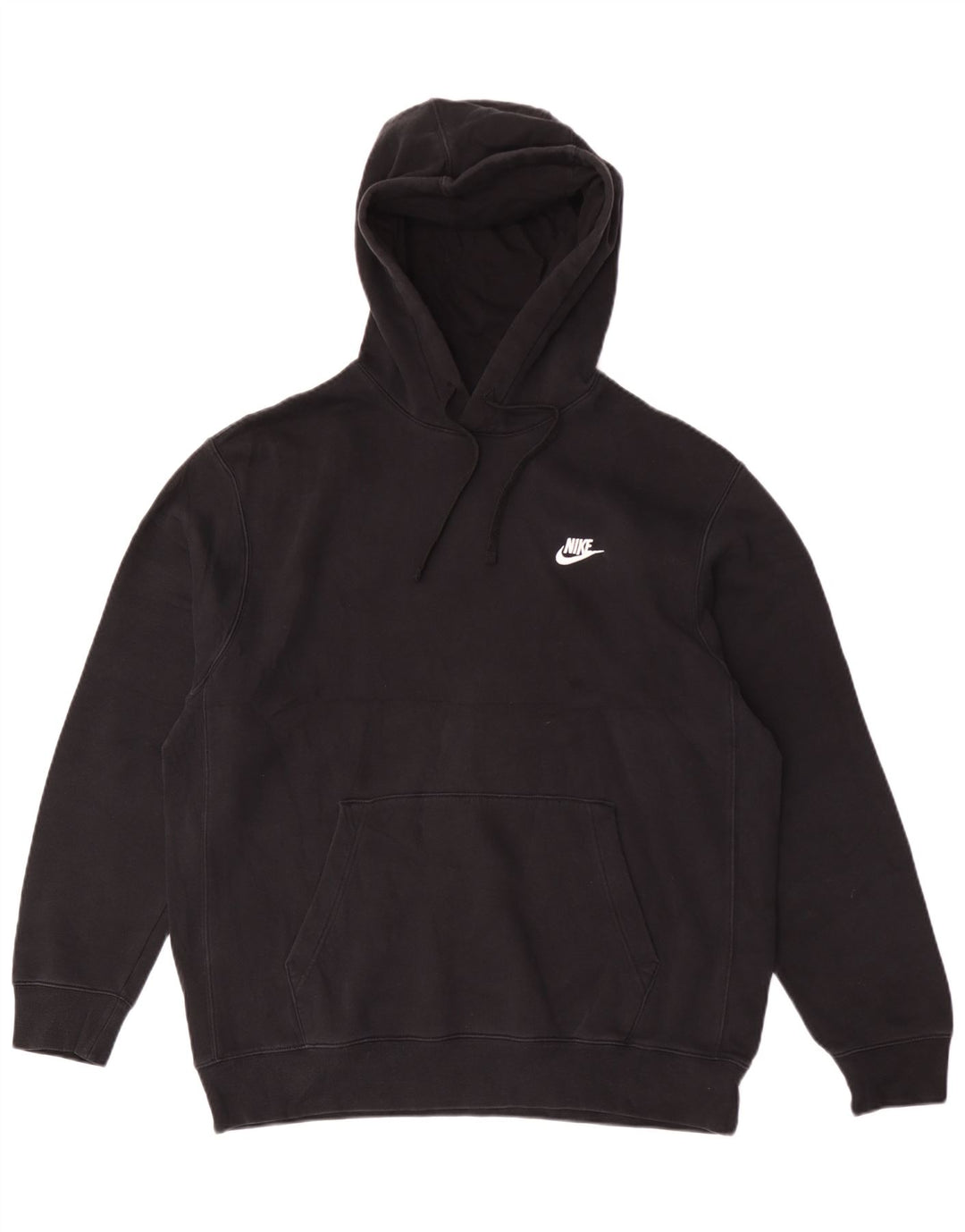 Nike Pull à capuche pour homme en coton noir Taille L