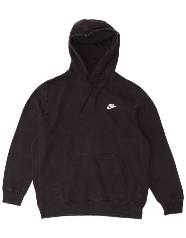 Nike Pull à capuche pour homme en coton noir Taille L