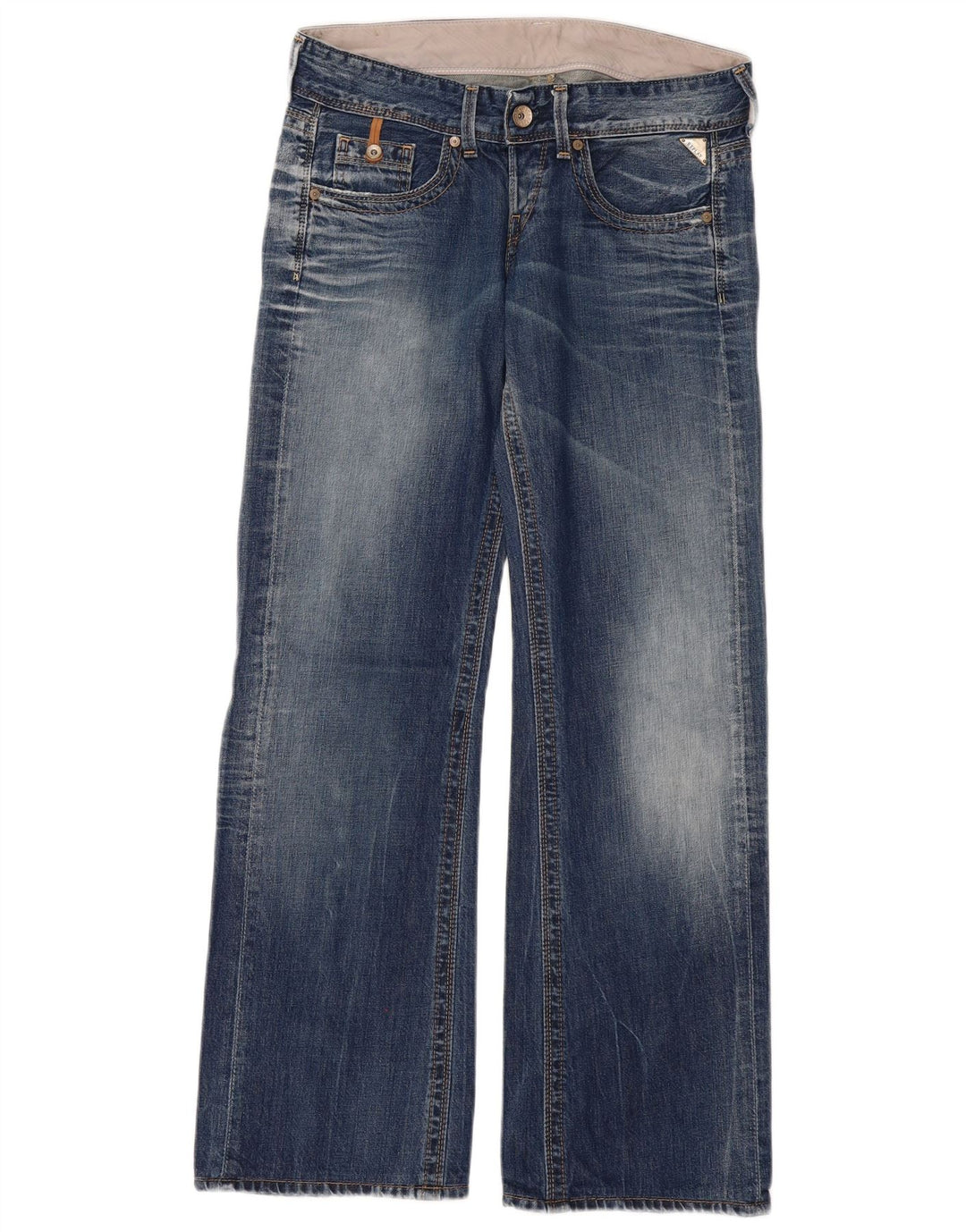 REPLAY Jean Large Femme W32 L31 Bleu