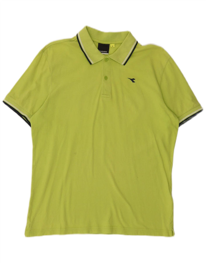 DIADORA Polo Homme Grand Vert Coton