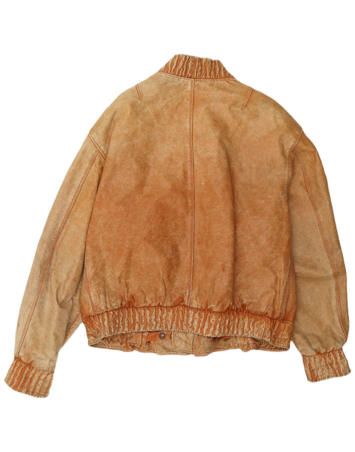 Pollini Veste en cuir pour homme UK 44 2XL Beige