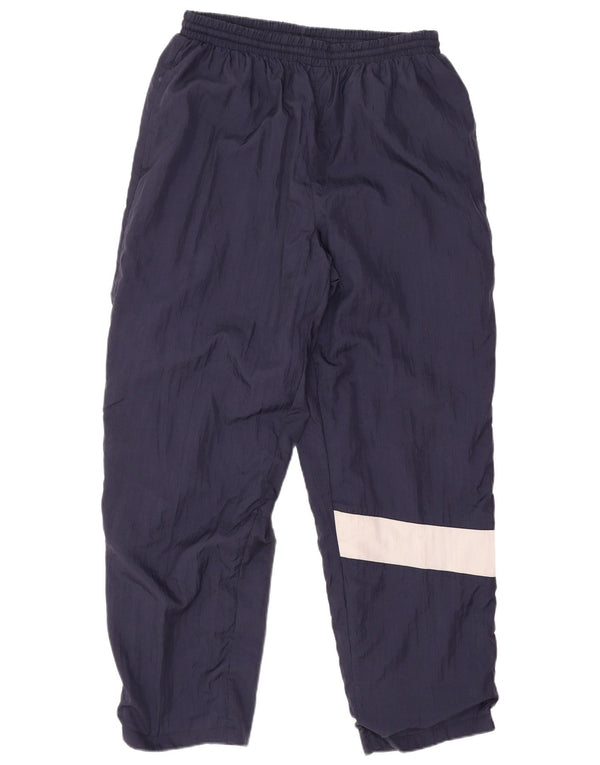 Pantalon imperméable homme vintage UK 38/40 Medium Navy Blue Colourblock