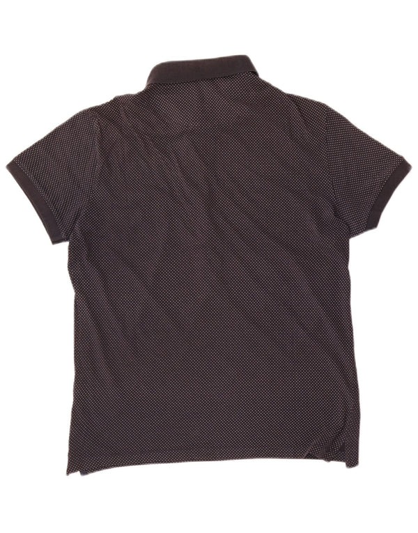 Gas Polo Homme Bleu Marine Moyen Coton Tacheté