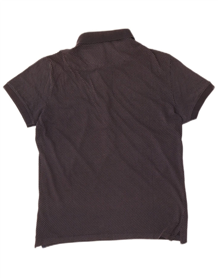 Gas Polo Homme Bleu Marine Moyen Coton Tacheté