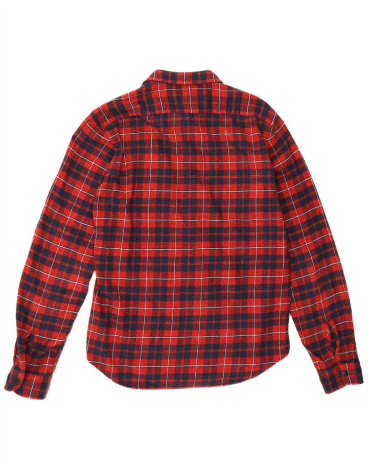 REPLAY Chemise Flanelle Homme XL Rouge Carreaux Coton