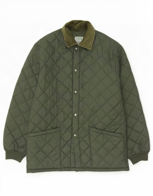 Rifle Veste matelassée surdimensionnée pour homme UK 36 Petit Vert Polyamide