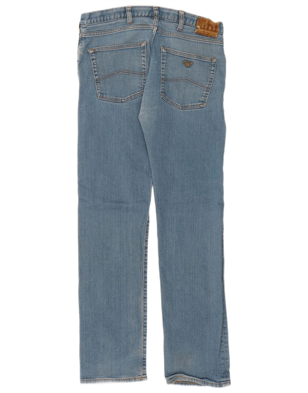 Armani Jean droit homme W34 L32 bleu coton