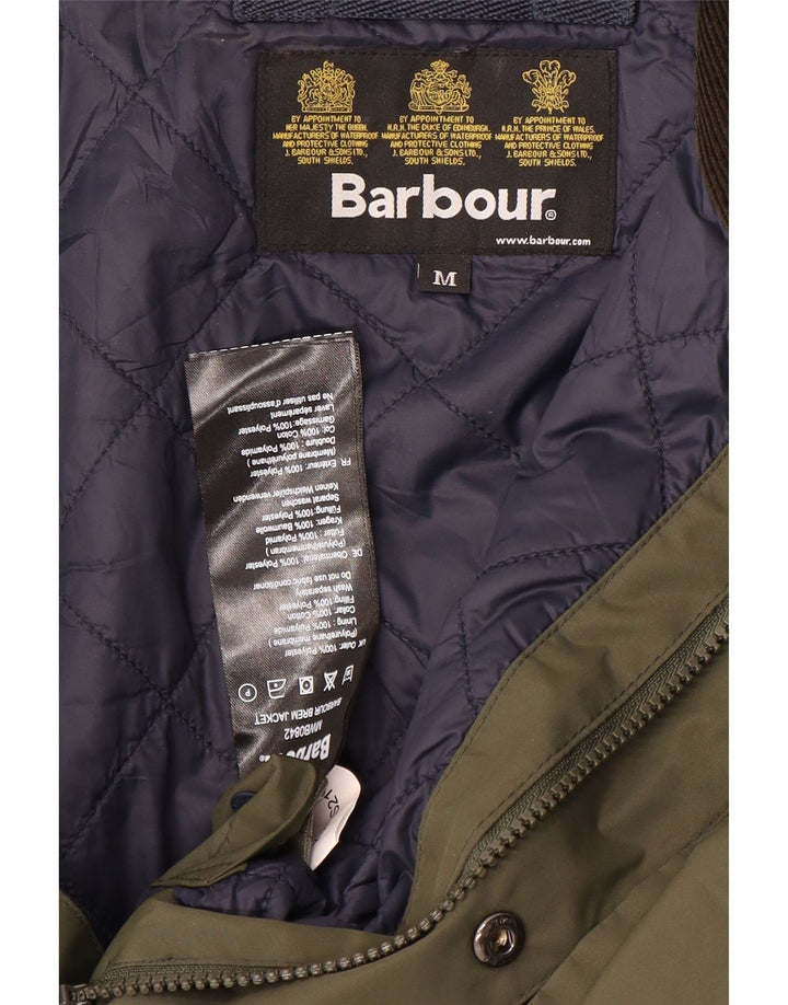 Barbour Veste coupe-vent pour homme UK 38 Medium Kaki Polyester