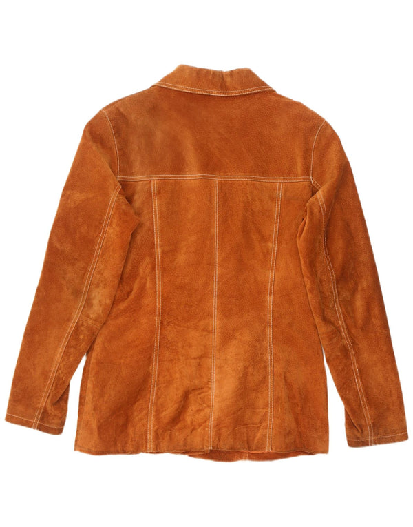 Gipsy Veste en daim pour femme UK 14 Cuir marron moyen