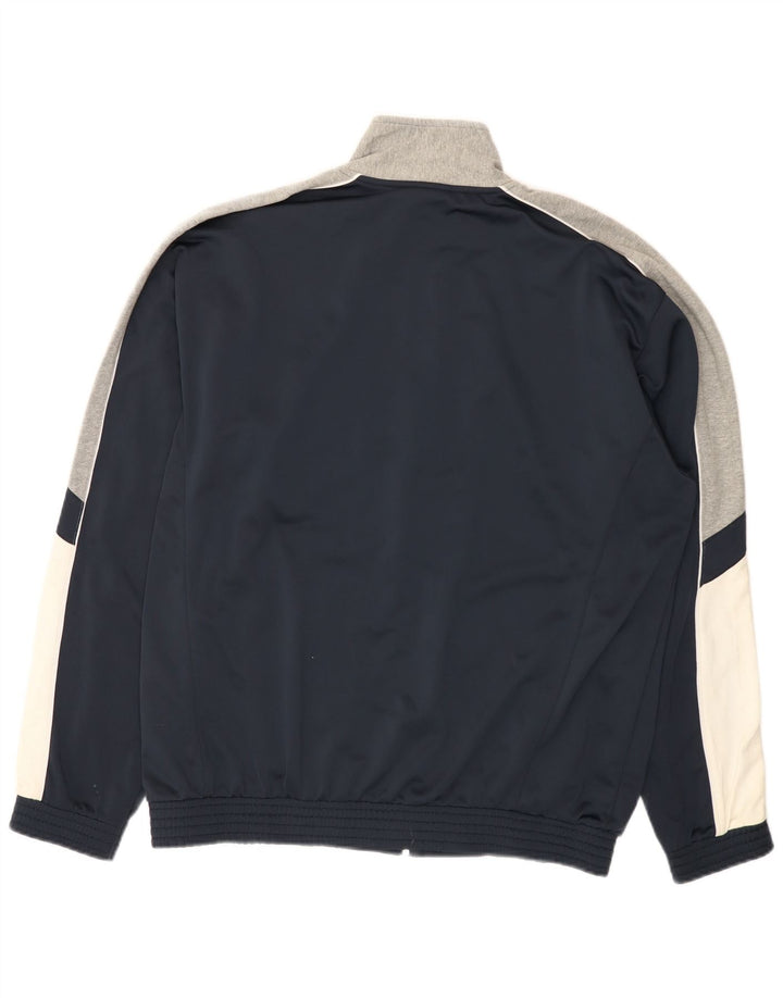 Champion Veste de survêtement pour homme XL Bleu marine Colorblock Polyester