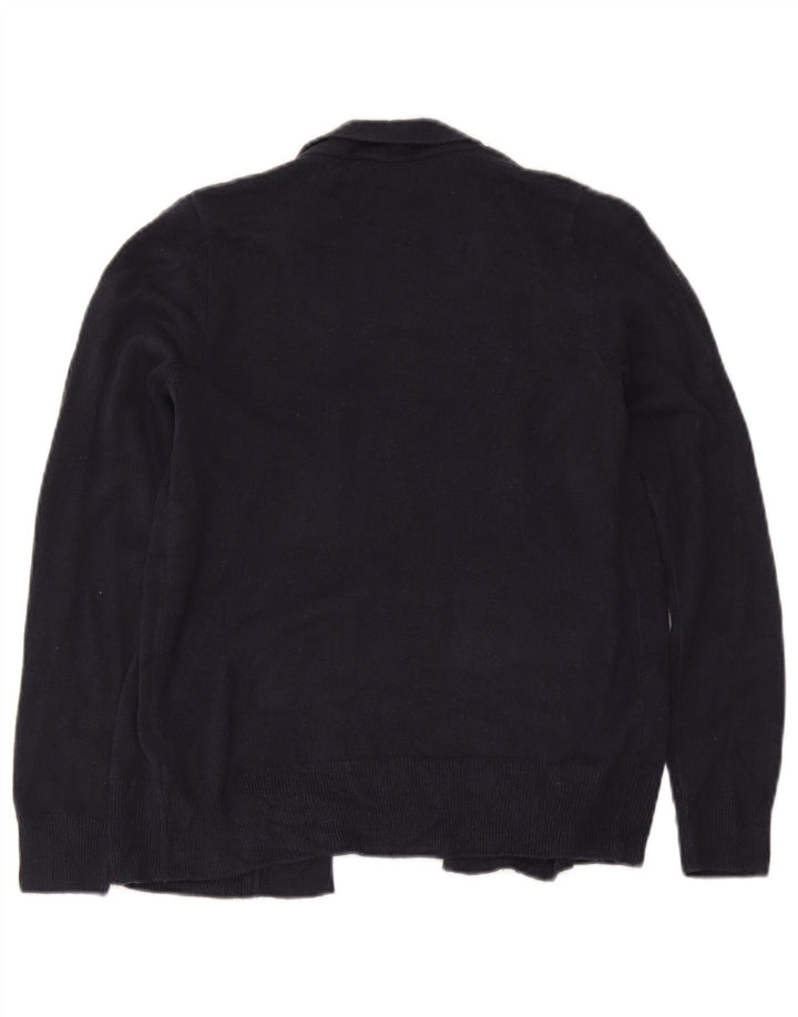 Marks & Spencer Pull Cardigan Ouvert pour Femme Petit Acrylique Bleu Marine