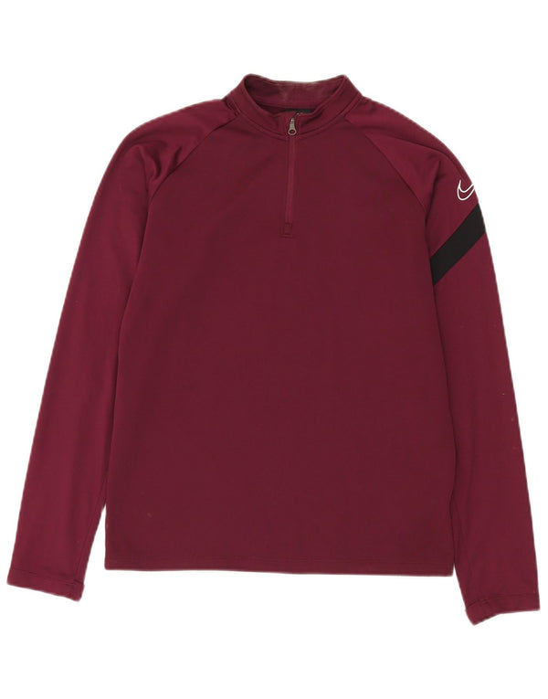 Haut de survêtement Nike Dri Fit Graphic pour garçon, 12-13 ans, Large, bordeaux