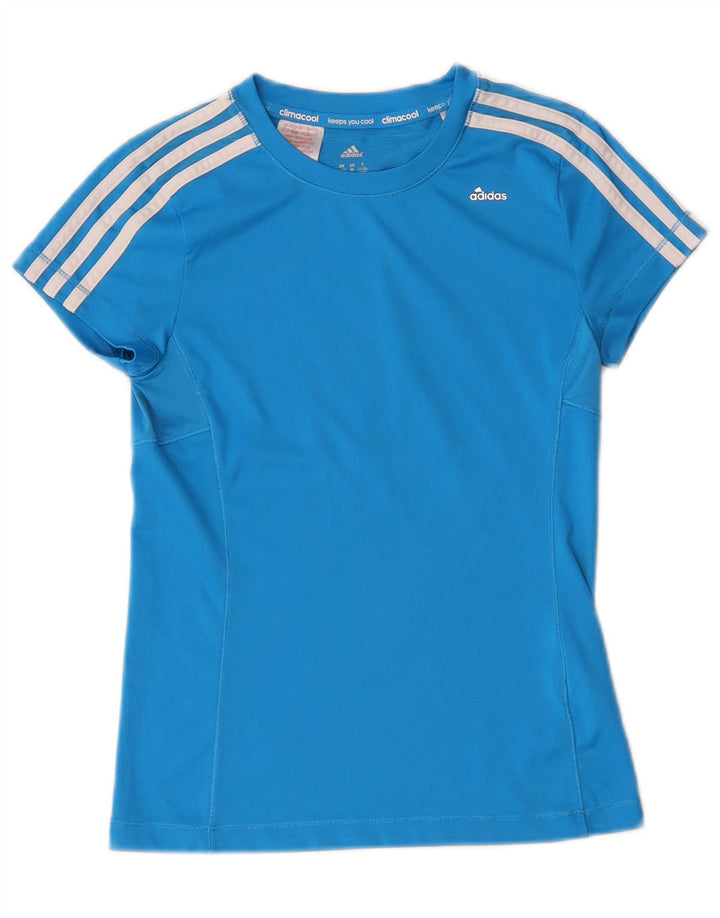 Adidas Garçon Climacool T-Shirt Top 11-12 ans Bleu Polyester