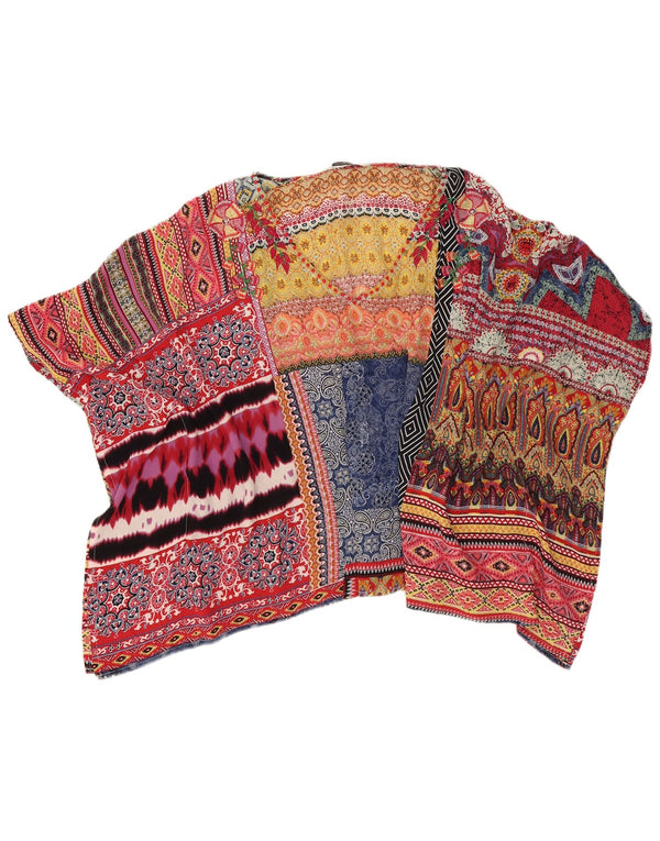 DESIGUAL Chemisier surdimensionné pour femme UK 44 Medium Multicolore Paisley