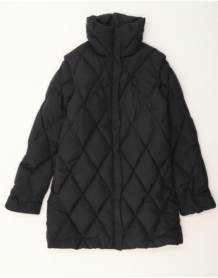Armani Jeans Manteau rembourré pour femme UK 14 Large Bleu Marine Polyamide