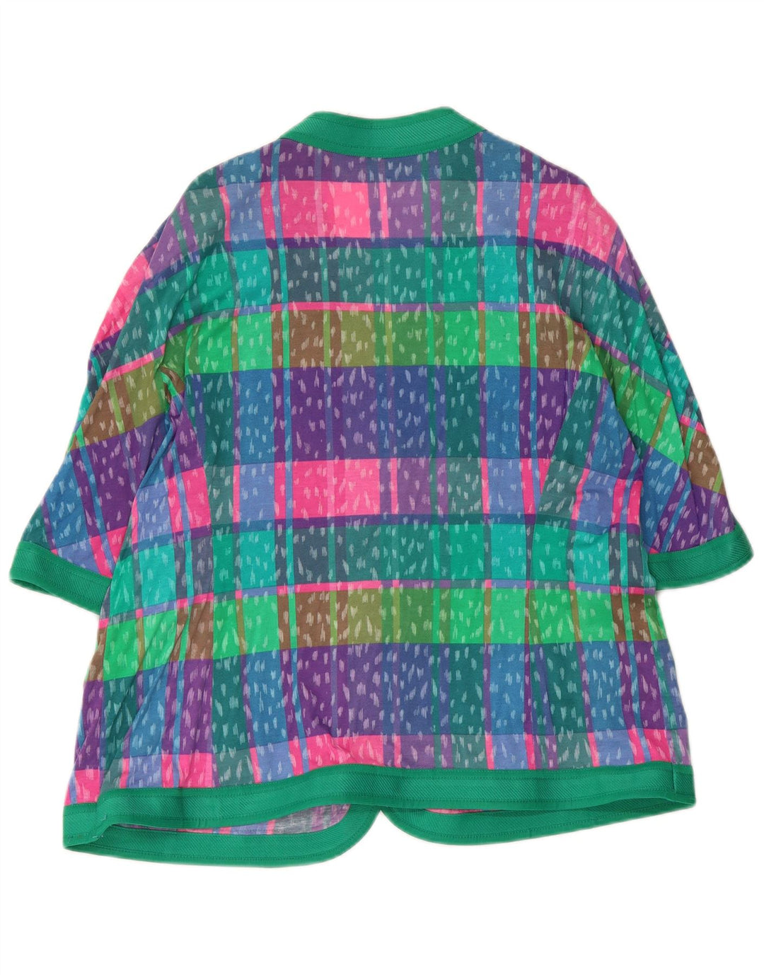 Liola Veste blazer à 4 boutons pour femme UK 16 Grand carreaux multicolores