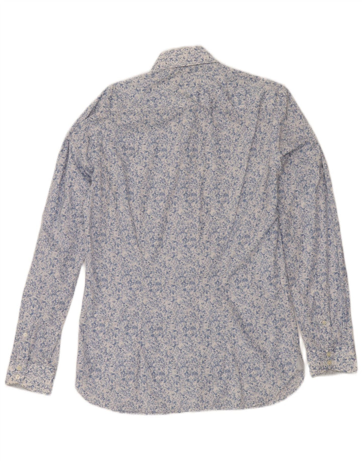 Ted Baker Chemise Homme Taille 15 Coton Floral Bleu Moyen