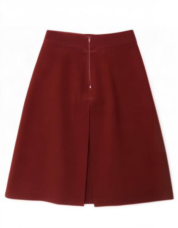 Celine Jupe trapèze pour femme XS W24 L25 Bordeaux classique