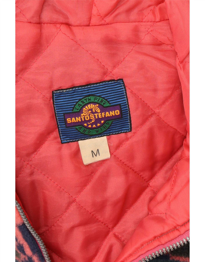 Santo Stefano Veste coupe-vent à capuche pour femme UK 14 Medium Multicolore