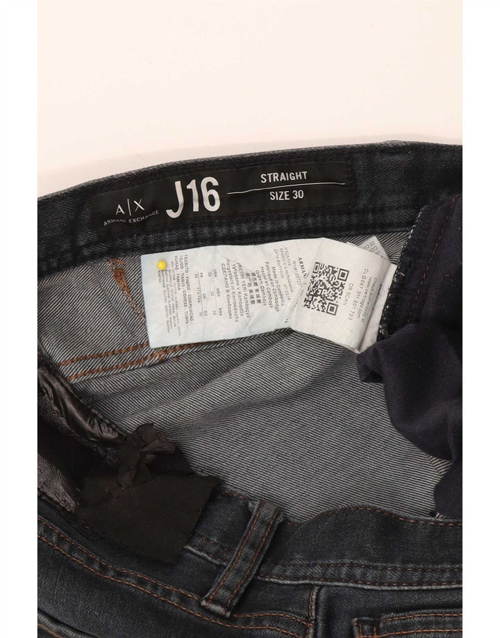 Armani Exchange Jean droit homme W30 L32 bleu marine coton