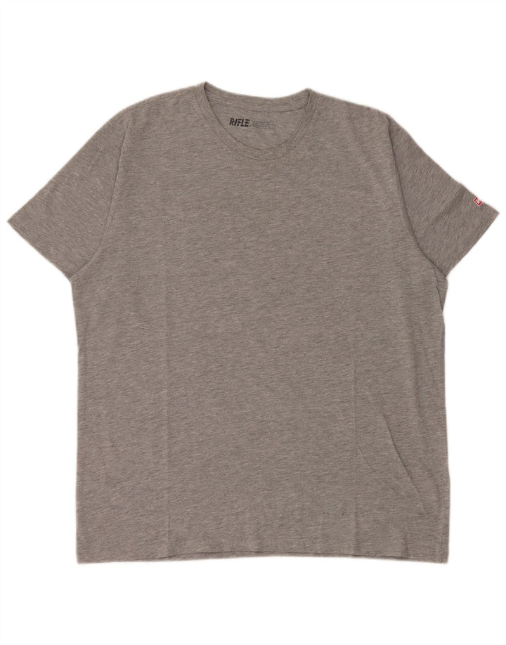 Rifle T-Shirt Homme Haut Grand Gris