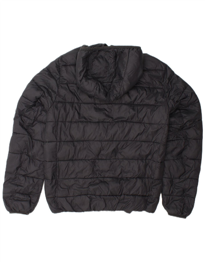 REFRIGUE Veste matelassée à capuche pour homme UK 38 Medium Noir