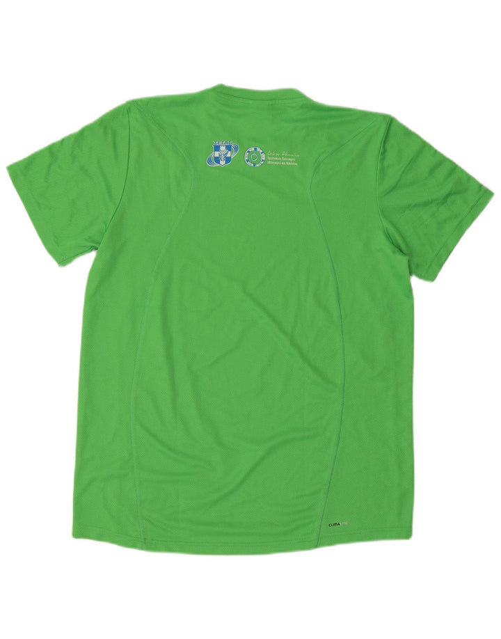 Adidas Homme Aohna Graphic T-Shirt Top Vert Moyen Polyester