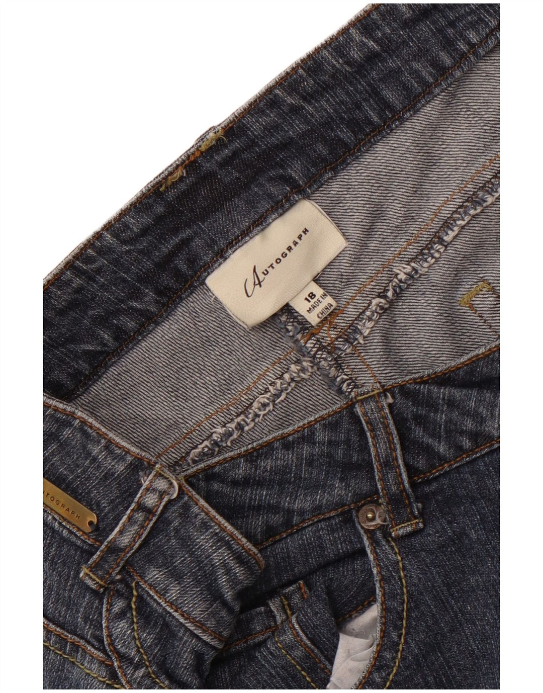 Autograph Jean droit pour femme UK 18 XL W38 L33 Bleu