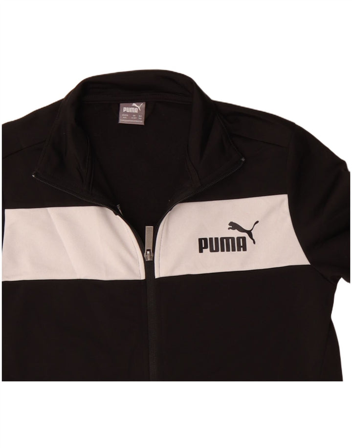 Puma Veste de Survêtement Graphique Garçon 11-12 ans Noir Colorblock