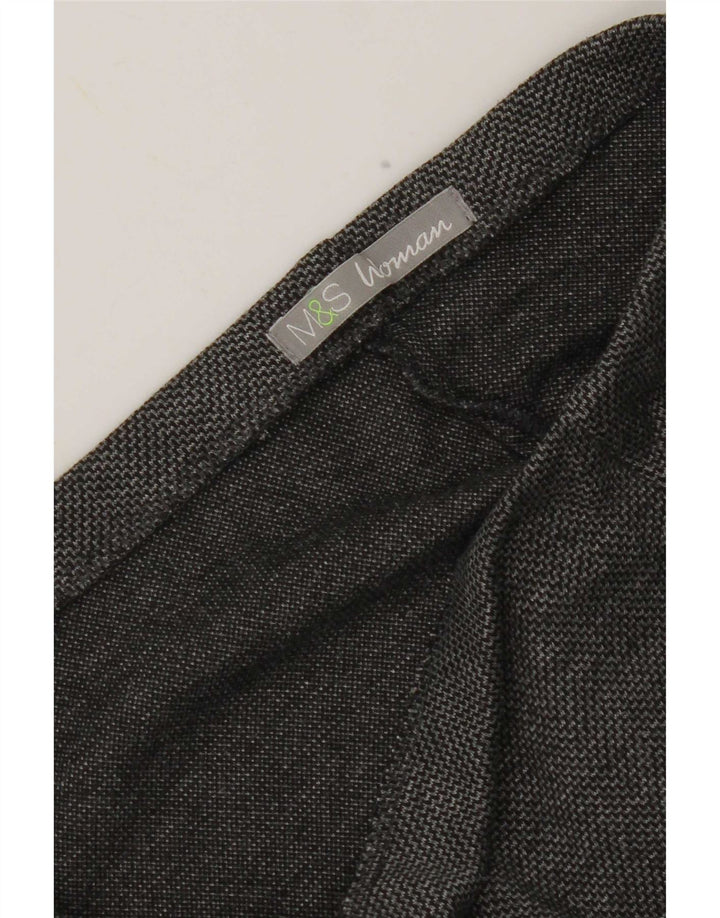 Marks & Spencer Pantalon décontracté à jambe large pour femme W32 L27 Gris