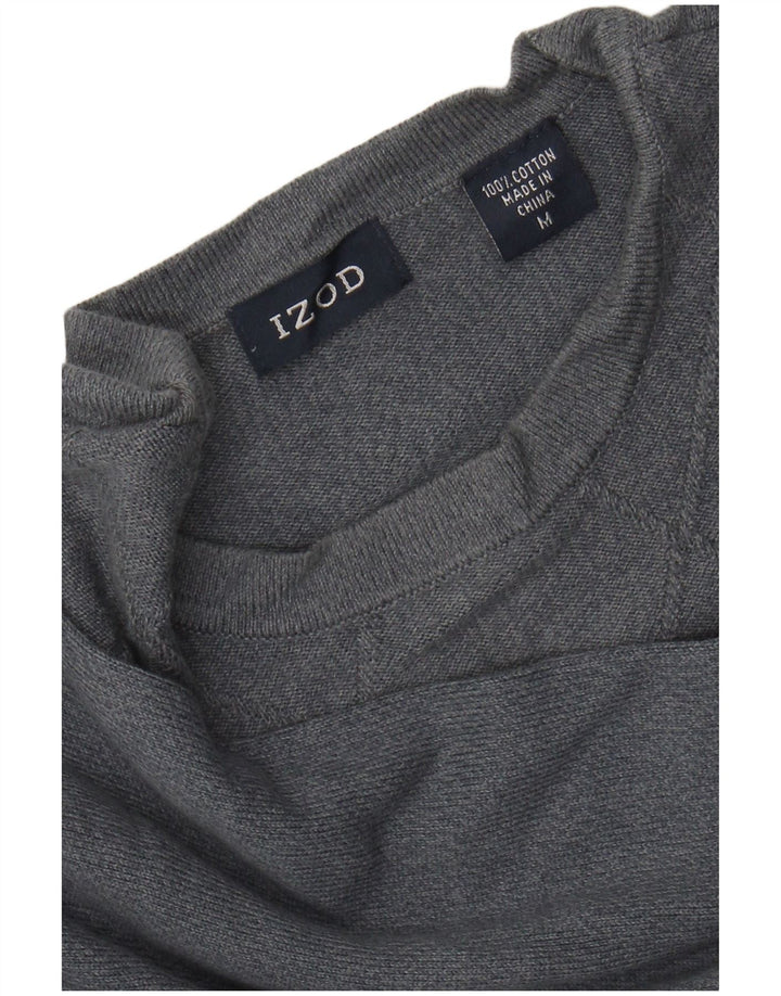 IZOD Pull col rond homme gris moyen Argyle/Diamond coton