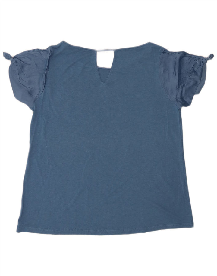 Massimo Dutti T-shirt pour femme UK 14 Large Bleu