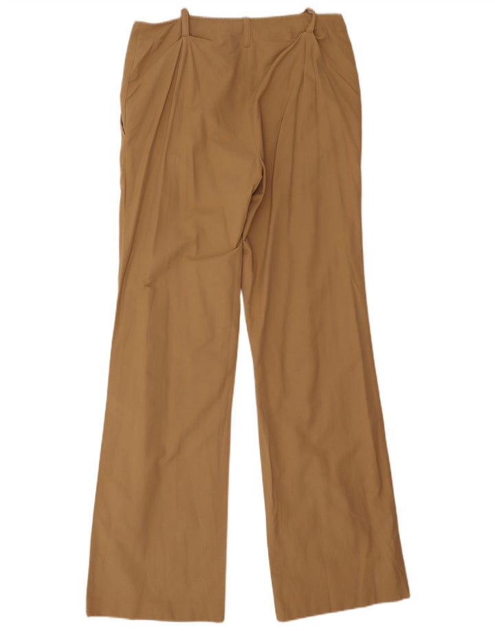 Stefanel Pantalon Chino Bootcut Femme IT 44 Medium W30 L32 Kaki Coton