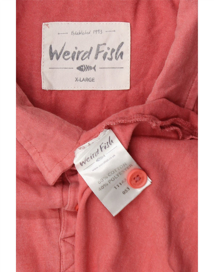 WEIRD FISH Polo Homme XL Rose Coton