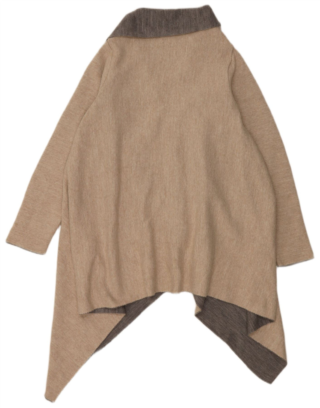 Zara Cardigan asymétrique pour homme UK 14 Beige moyen Colourblock