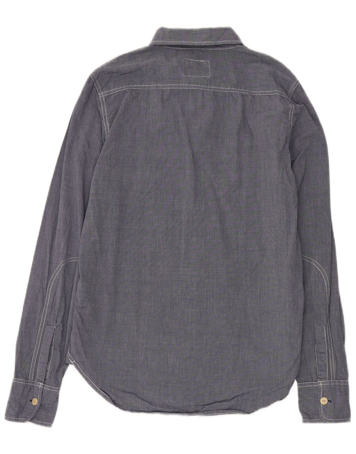 Superdry Chemise Homme Bleu Moyen Coton