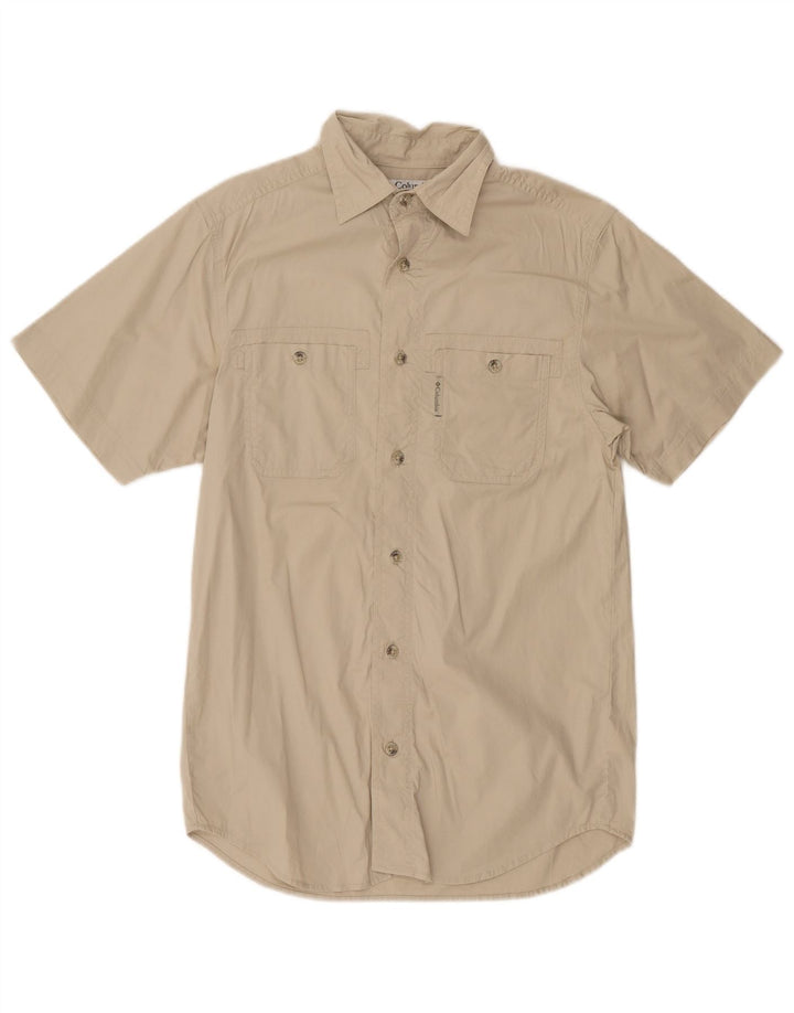 Columbia Chemise à Manches Courtes Homme Petit Coton Beige