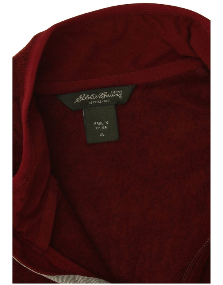 Eddie Bauer Veste de survêtement pour femme UK 18 XL Polyester moucheté rouge