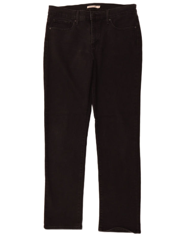 LEVI'S Jean droit 314 Shaping Femme W32 L32 Noir Coton