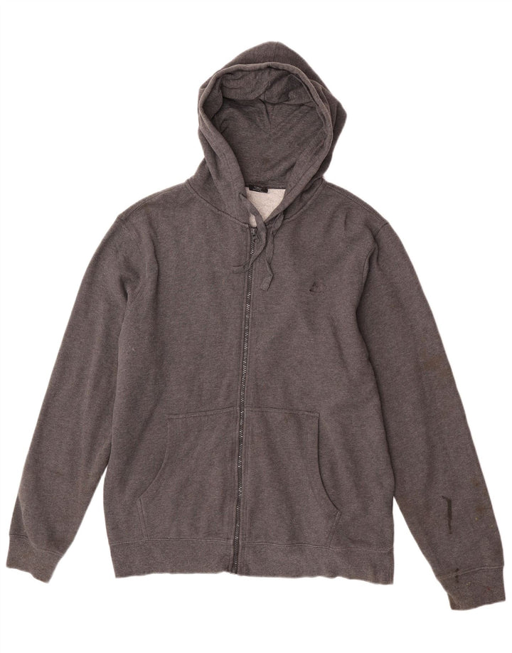 Starter Pull à capuche zippé pour homme Grand coton gris
