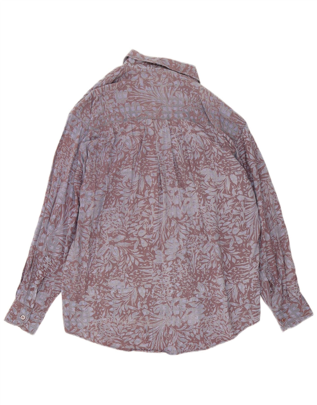 Orso Poeta Chemise Homme Large Gris Floral Viscose