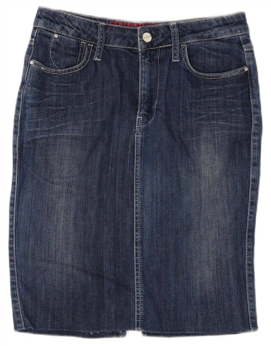 Guess Jupe En Jean Femme W28 Bleu Moyen