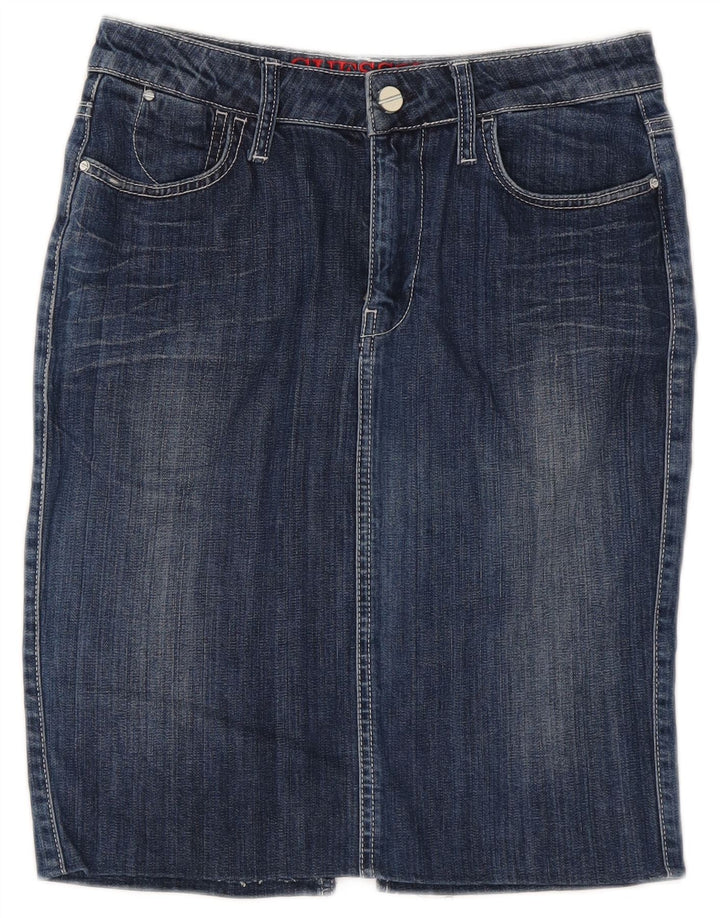 Guess Jupe En Jean Femme W28 Bleu Moyen