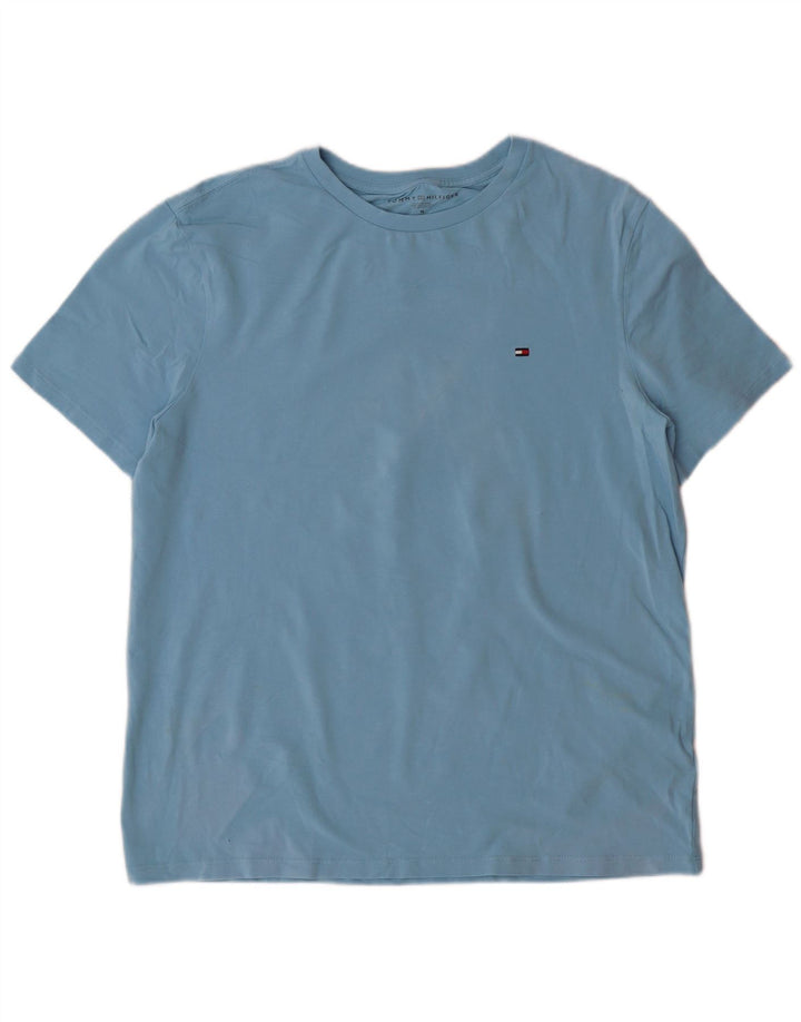 TOMMY HILFIGER T-Shirt Homme Bleu Moyen Coton