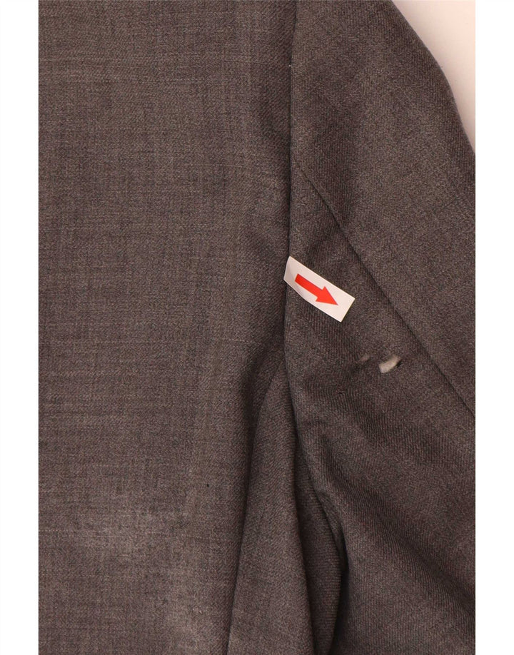 Marks & Spencer Veste blazer à 3 boutons pour homme UK 38 Gris moyen Laine vierge