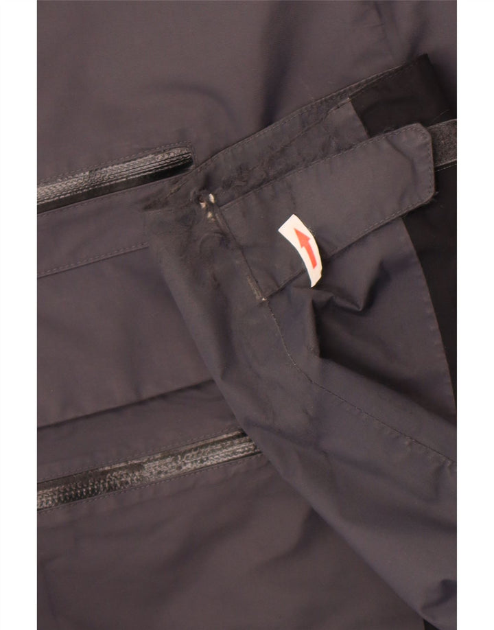 Jack Wolfskin Veste de Pluie Homme UK 36/38 Gris Moyen Colourblock Polyamide